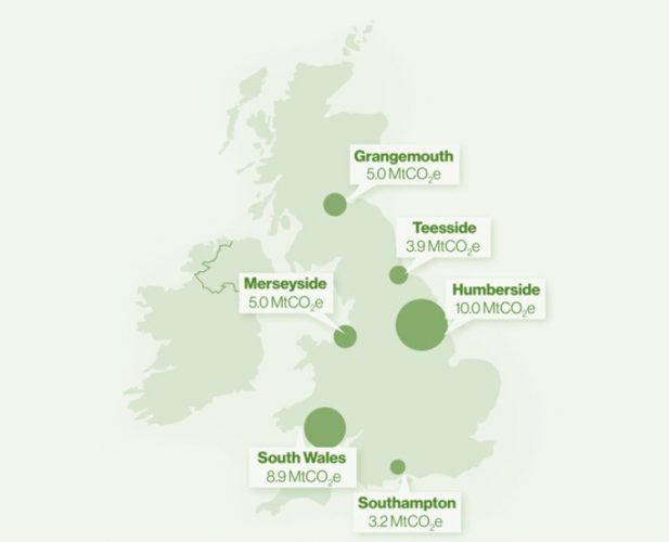 UK Industrial Clusters Map